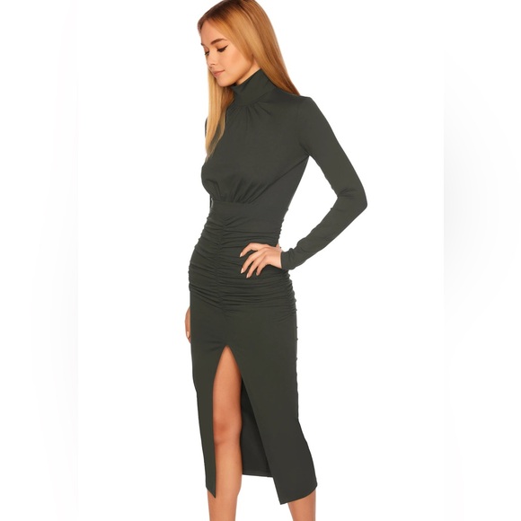 SUSANA MONACO Mock Gathered Dress - Picture 2 of 6